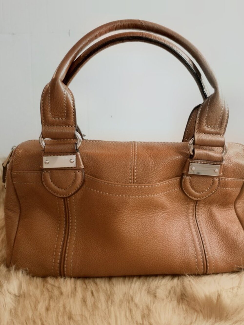 Brown Danier Genuine Leather Handbag